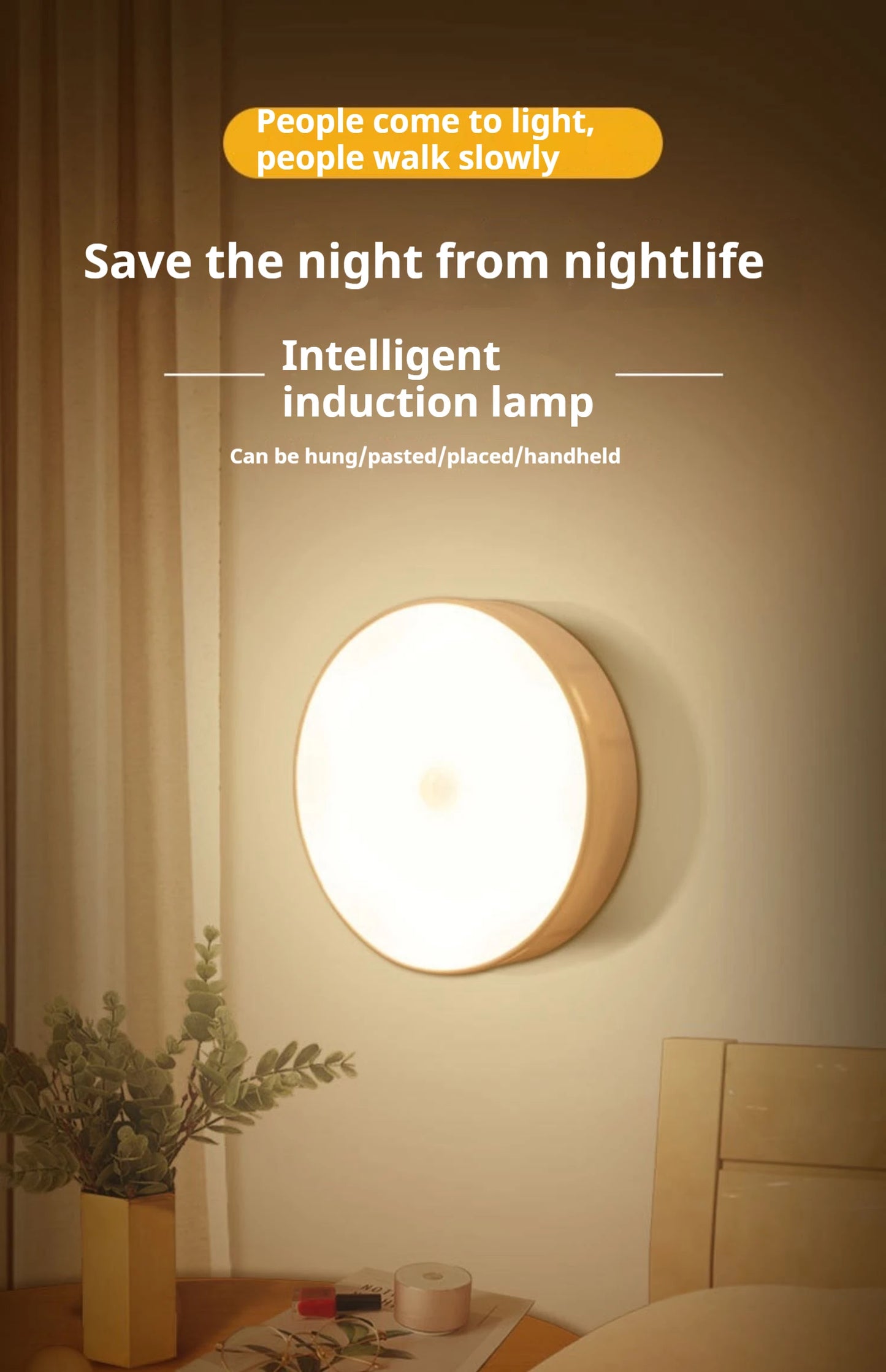 Motion Sensor Night Light – Wireless LED Lamp for Home Use
