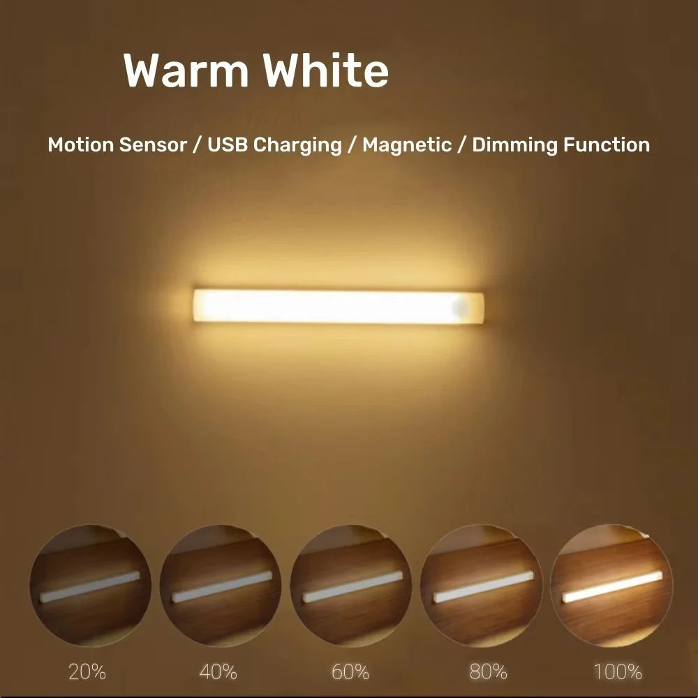 Motion Sensor LED Light Bar – Rechargeable Cabinet & Mirror Lamp