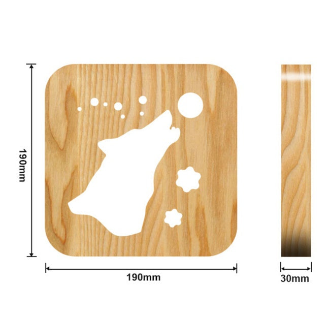 USB Night Light Wooden