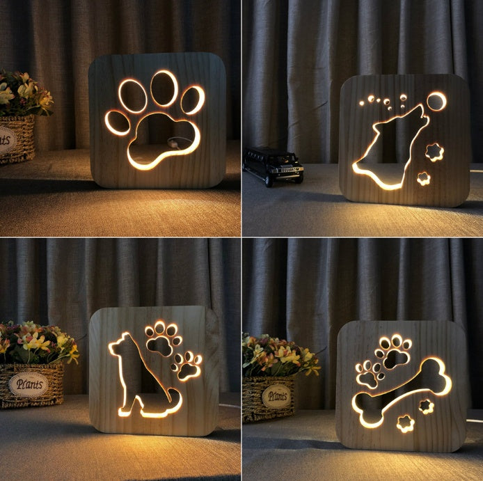 USB Night Light Wooden