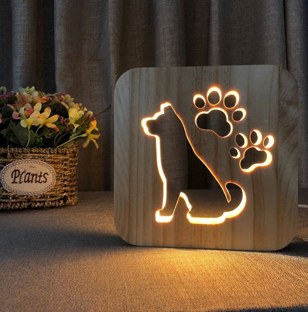 USB Night Light Wooden