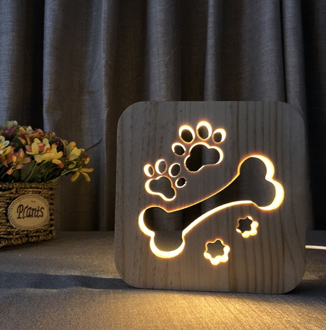 USB Night Light Wooden