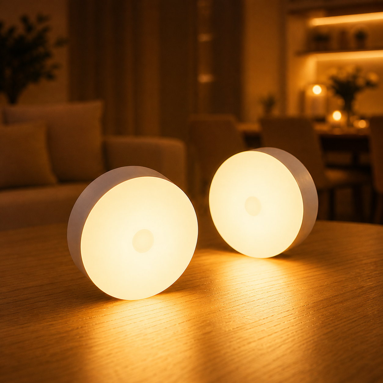 Magnetic Wireless Warm White Lamp for Closet, Bed & Cabinet