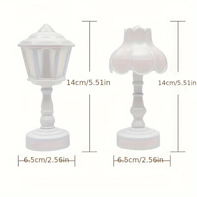 Pagoda Bud LED Lamp – Floral Night Light, Battery Powered Table Decor