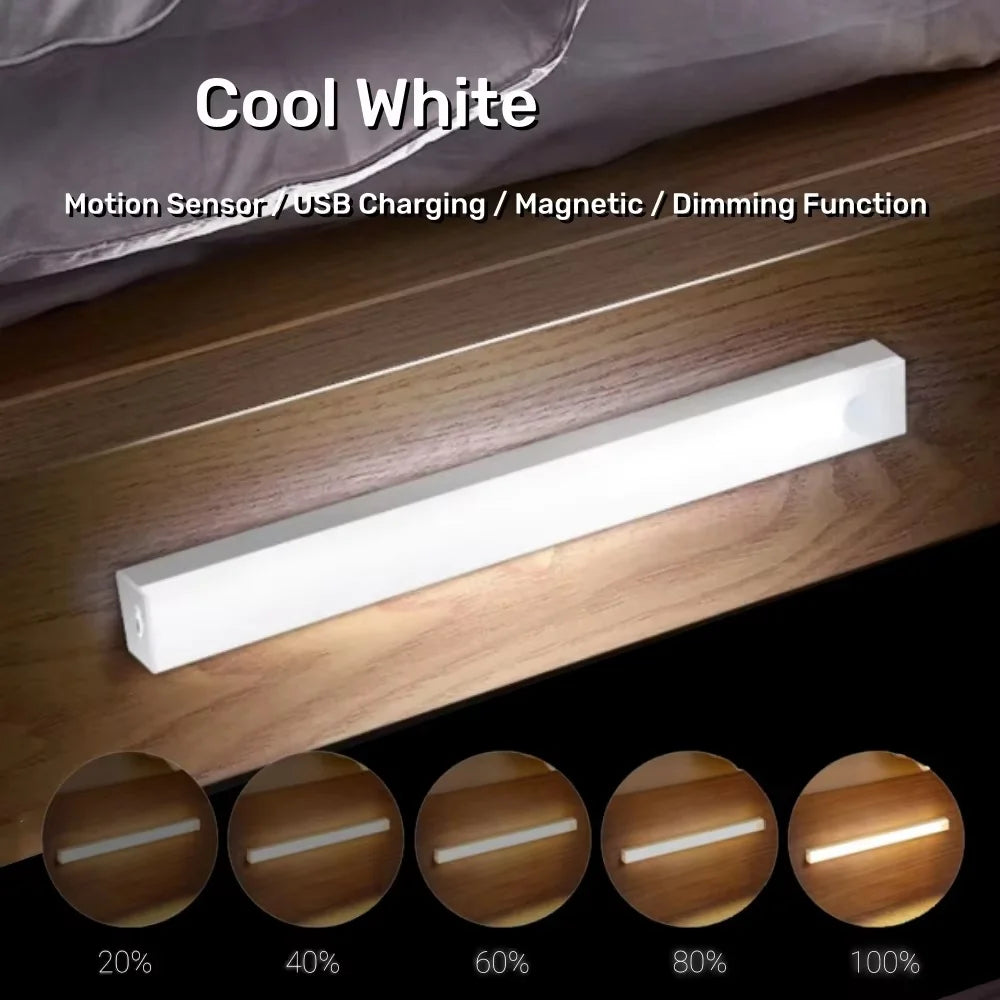Motion Sensor LED Light Bar – Rechargeable Cabinet & Mirror Lamp