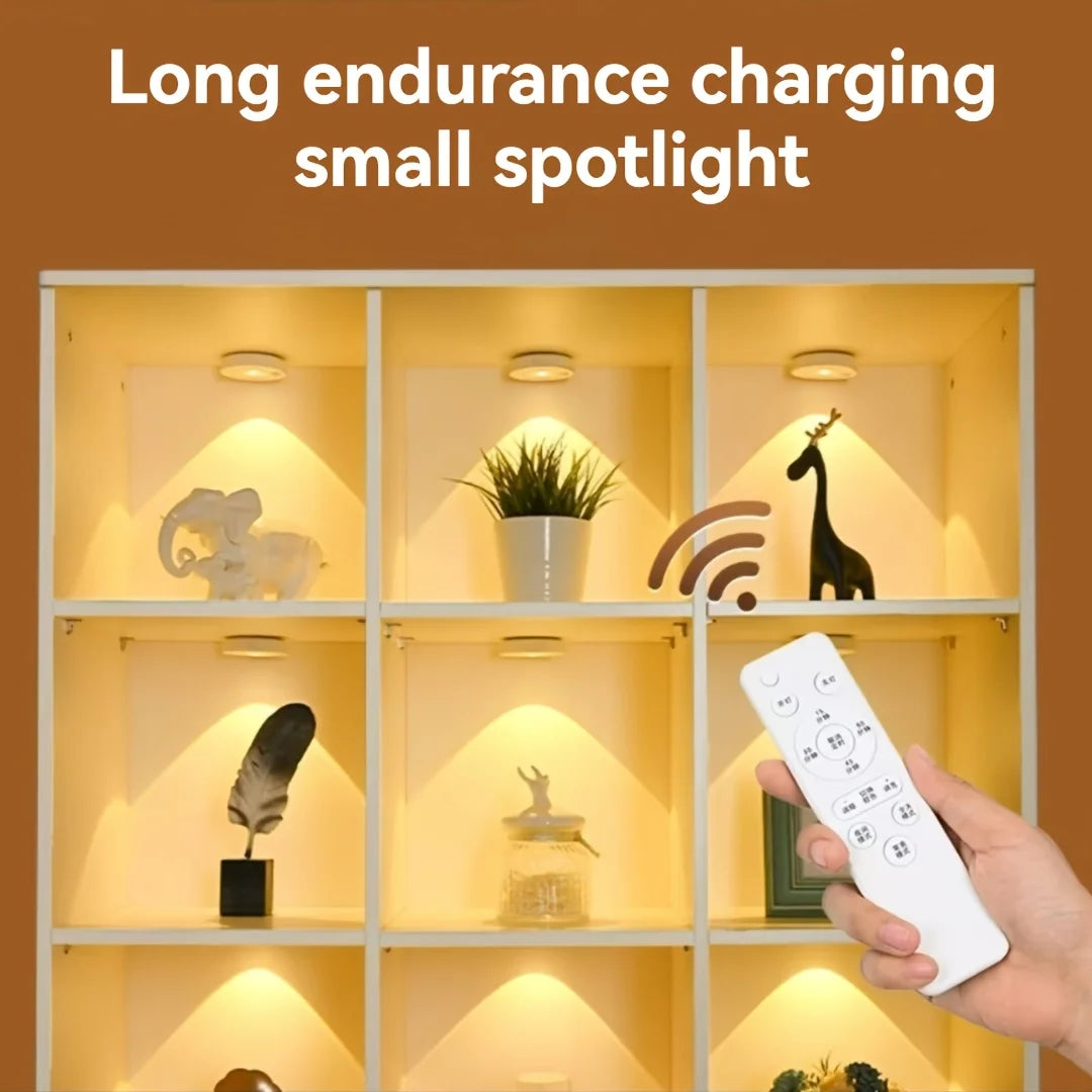 Rechargeable LED Under Cabinet Light – Dimmable, Wireless, Remote Control Night Lamp