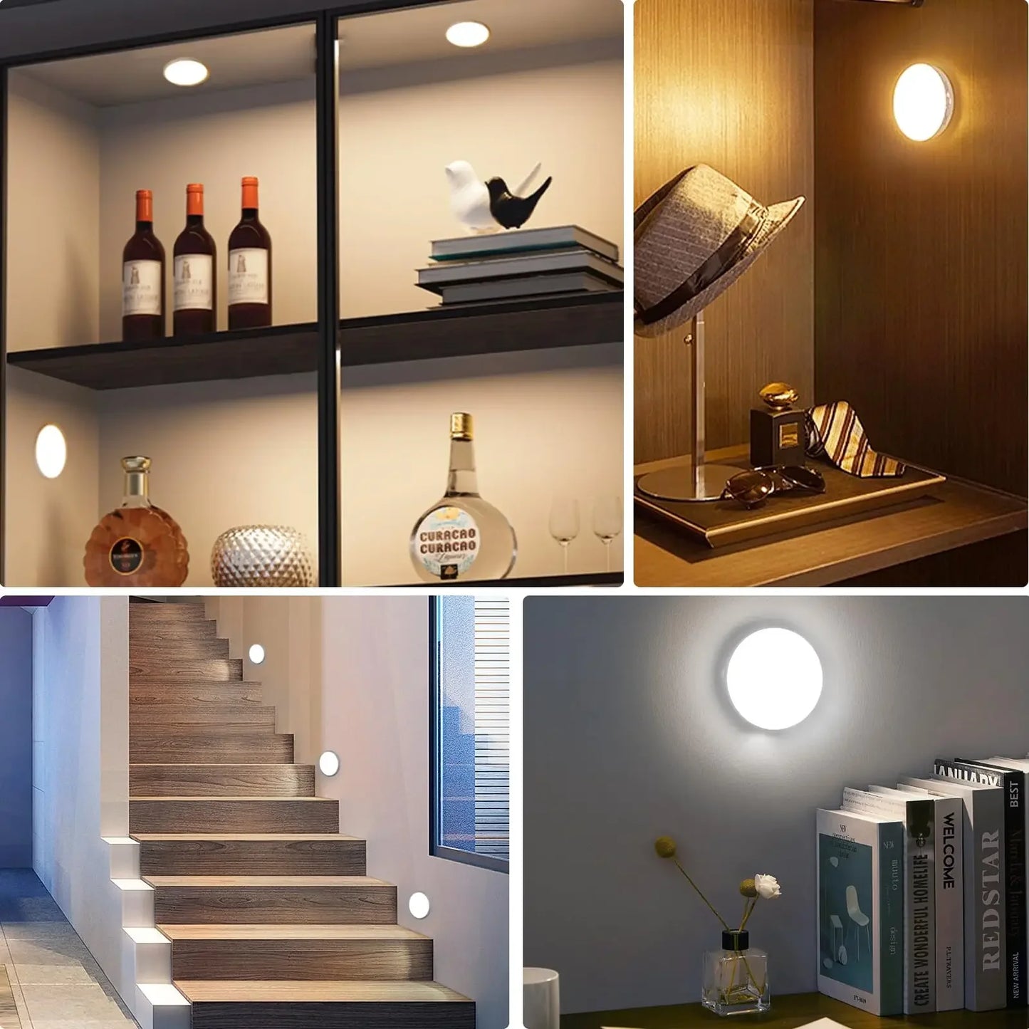 Magnetic Wireless Warm White Lamp for Closet, Bed & Cabinet