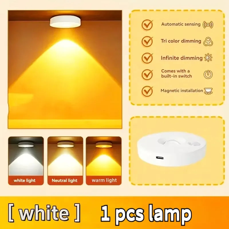 Rechargeable LED Under Cabinet Light – Dimmable, Wireless, Remote Control Night Lamp