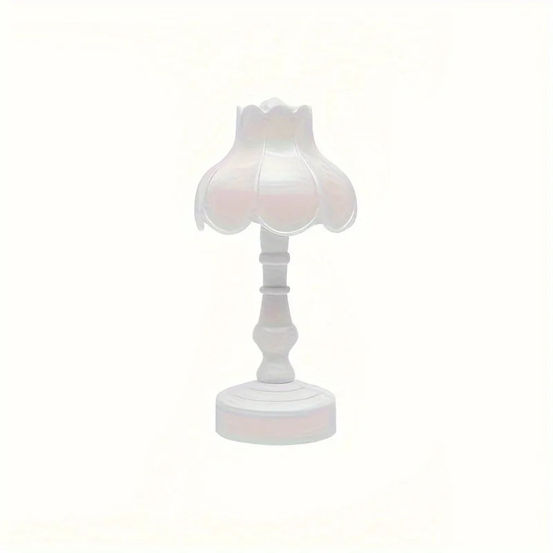 Pagoda Bud LED Lamp – Floral Night Light, Battery Powered Table Decor